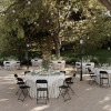 Black Textured Folding Chair - Image 4