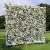 8 x 8 Luxe White Flower Wall - Image 4