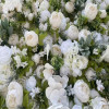 8 x 8 Luxe White Flower Wall - Image 2