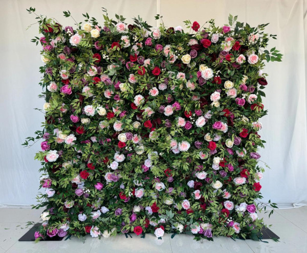 8 x 8 Rose Garden Flower Wall