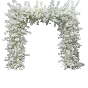 8 x 8 White Floral Arch