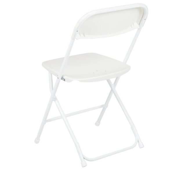 White Textured Folding Chair