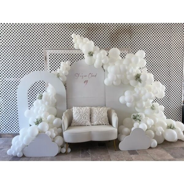 Ivory Flower Velvet Loveseat